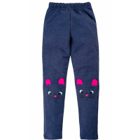 20-118205 "Meow" Лосины для девочки, 2-6 лет, т-синий 20-118205 "Meow" Лосины для девочки, 2-6 лет, т-синий